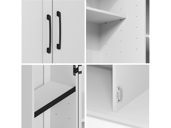 Furinno Robin 4-Tier 2 Doors Pantry