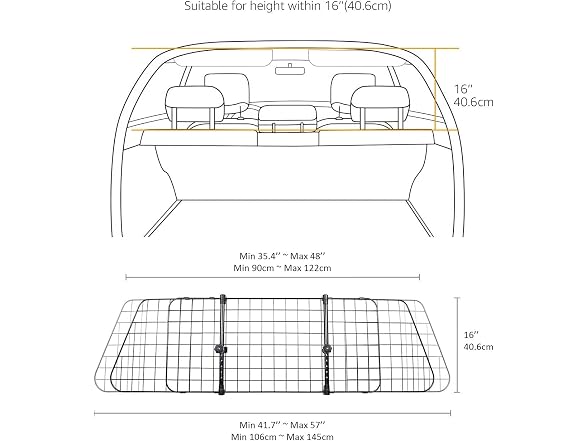 Amazon Basics Adjustable Dog Car Barrier for