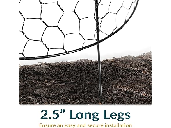 Sunnydaze Decor HB-0526 Plant Protector–6pk Black
