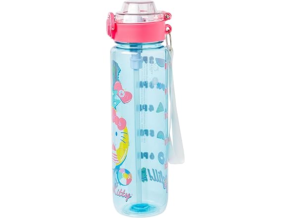 Silver Hello Kitty Bottle Locking Lid 33oz