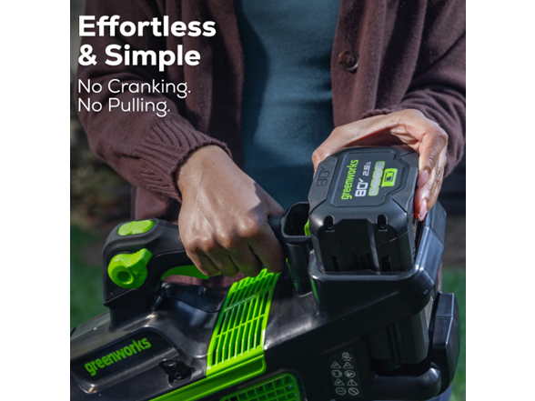 Greenworks 80V 750CFM Cordless Battery Leaf Blower