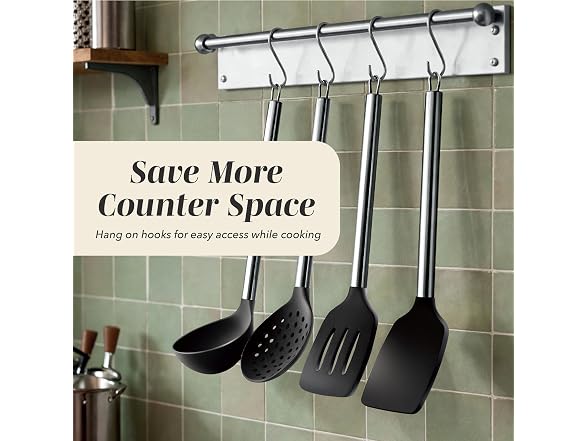 Silicone Kitchen Cooking Utensils Set