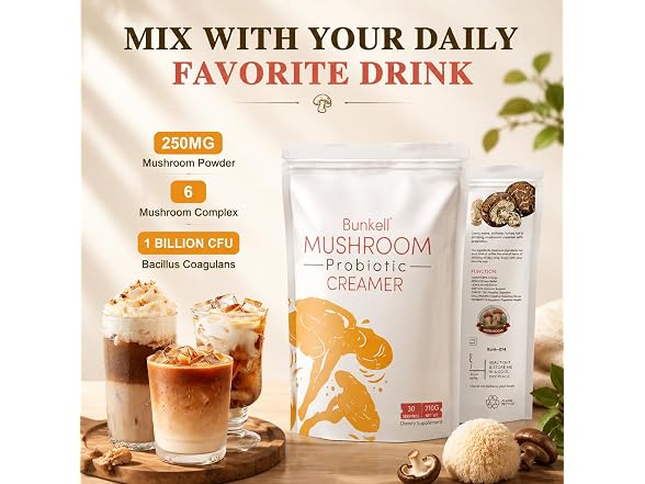 Bunkell Mushroom Coffee Creamer