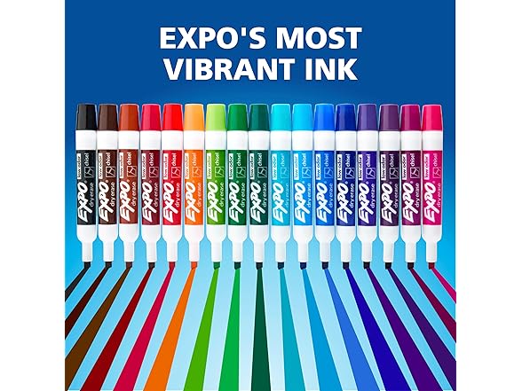 EXPO Dry Erase Markers, Low Odor Ink, As