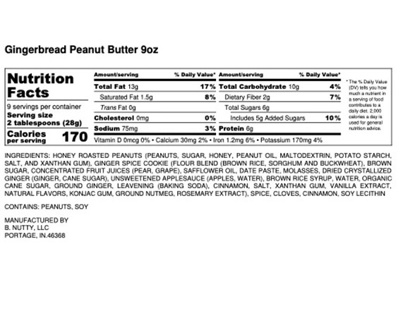 (5pk) bNutty Gourmet Peanut Butter - Cozy Favorites