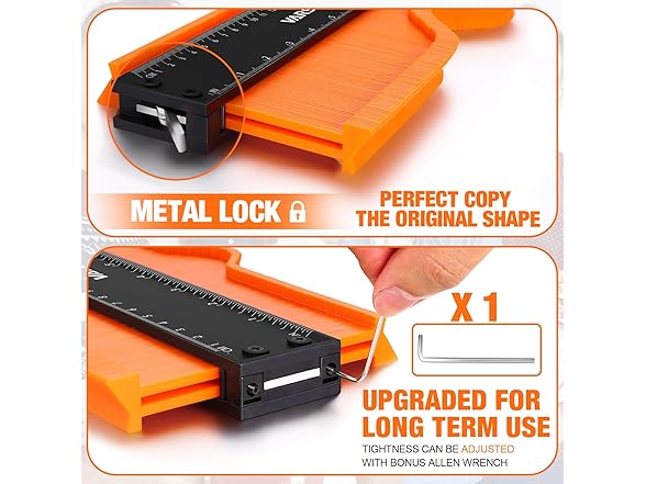 VARSK Contour Gauge Tool with Lock