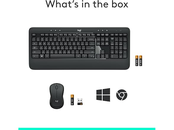 Logitech MK540 Wireless Keyboard & Mouse Combo