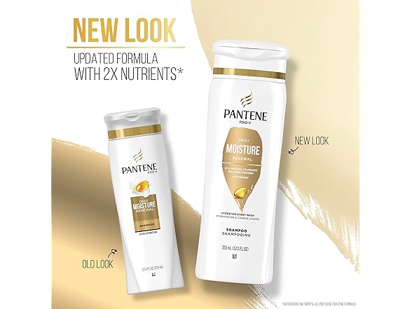 Pantene PRO-V Daily Moisture Renewal Shampoo, 12 oz
