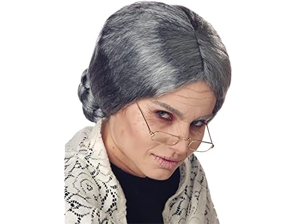 Grandma Wig Costume (One Size)