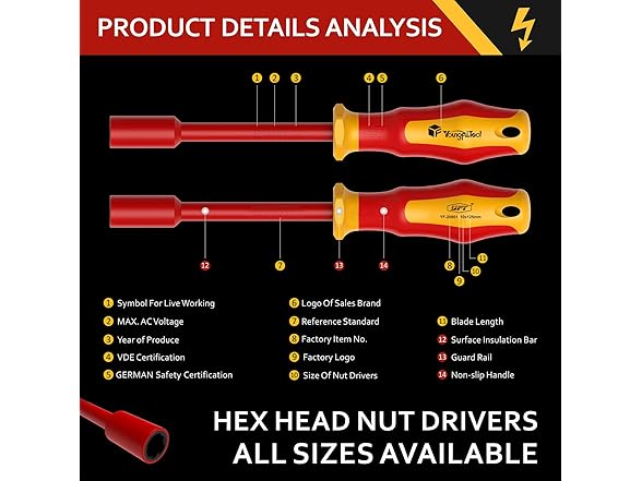 YF YoungFulTool Insulated screwdriver