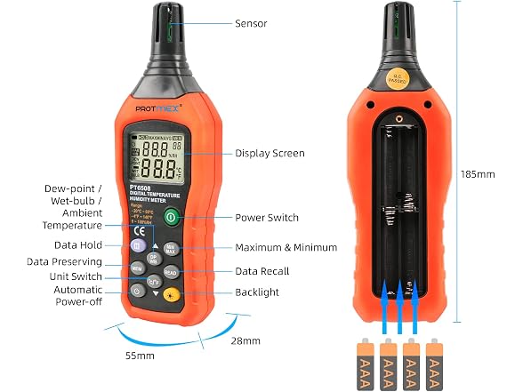 Protmex Temperature Humidity Meter