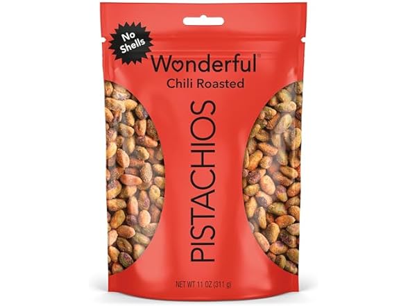Wonderful Pistachios No Shells, Chili Ro