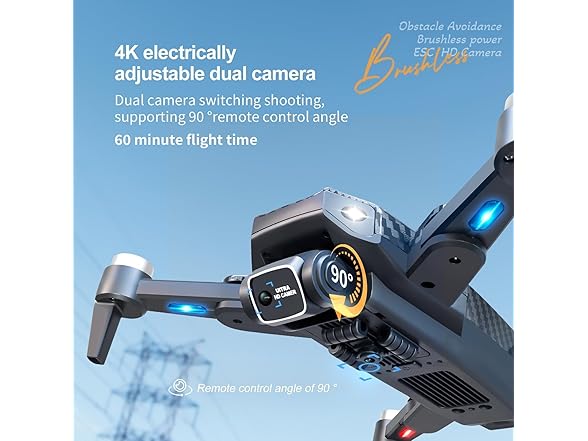 LOQFGDW 4k Drone with Dual Cameras