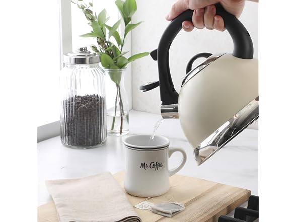 Mr. Coffee Clarefield 2.4 Qt Whistling Tea Kettle