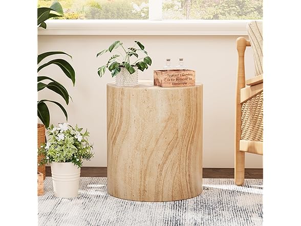 Royal Windsor Outdoor Side Table for Patio Set of 2, Faux Tr (Open Box)