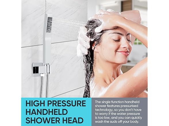Dollate 10" Bathroom 3-Function Shower Faucet Set