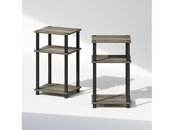 Furinno 3-Tier Nightstand 2-Pk