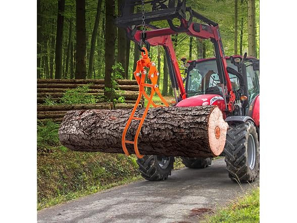 Timber Claw Hook, 28 inch 4 Claw Log Grapple for