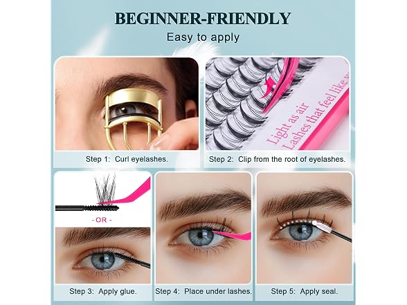 Foxy Beauty Lash Clusters Kit Lashes