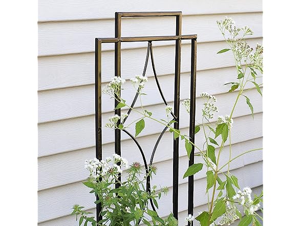 Sunnydaze 2-Piece Chic Diamonds Garden Trellis