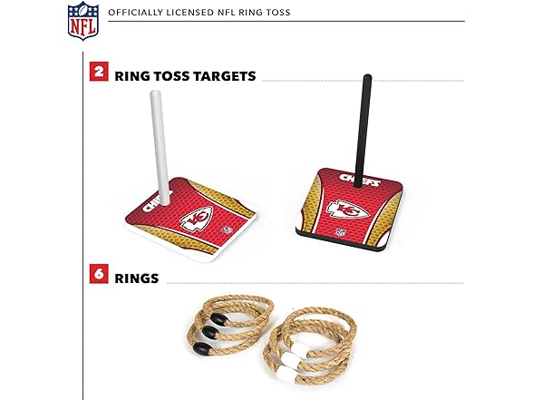 KANSAS CITY CHIEFS Quoits Ring Toss Set