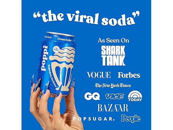 Poppi Cream Soda Prebiotic, 12pk