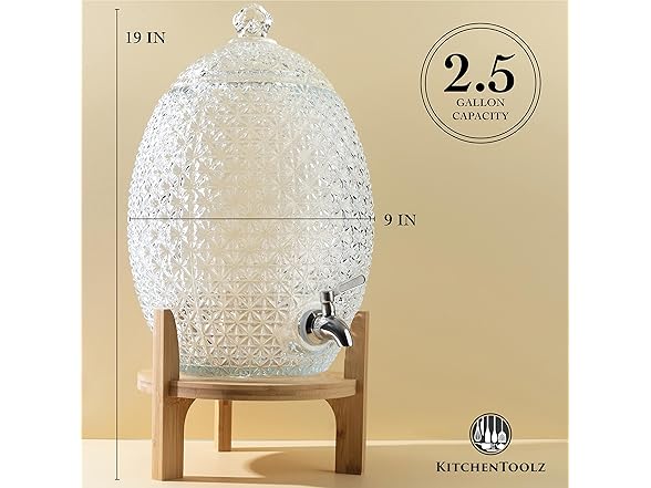 2.5 Gal Drink Dispenser w/ Stand