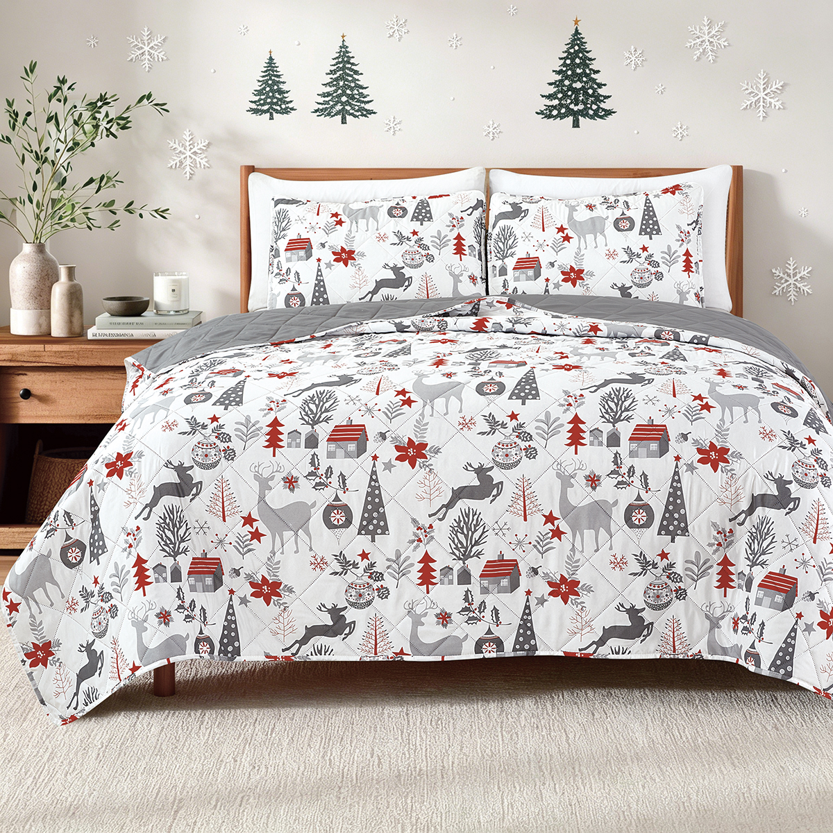 Dan River Christmas Print Quilt Sets - Gallery 8