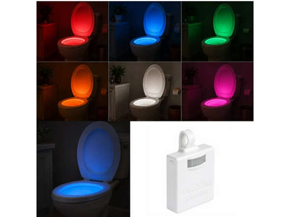 Illumibowl Germ Defense Motion-Activated Toilet Night Light