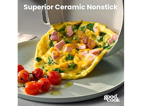 GoodCook Ceramic Cookware Set 5-Piece Sage Green