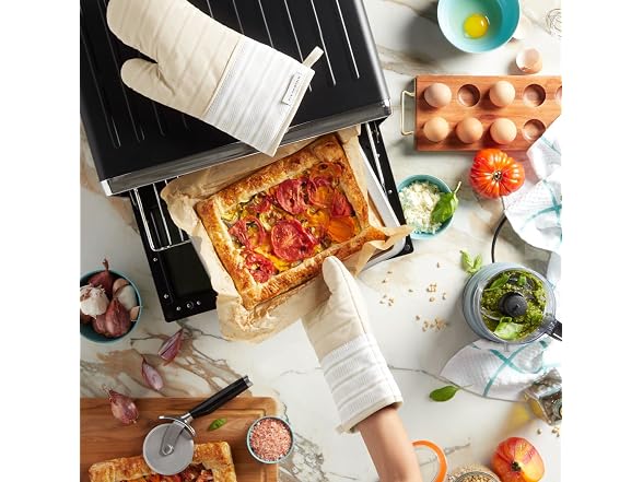KitchenAid Albany Oven Mitt 2-Pack Set, Milkshake Tan, 7"x13"