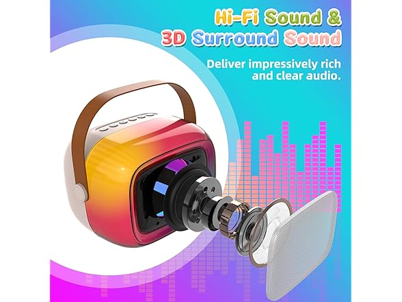GUYUCOM Karaoke Machine for Kids