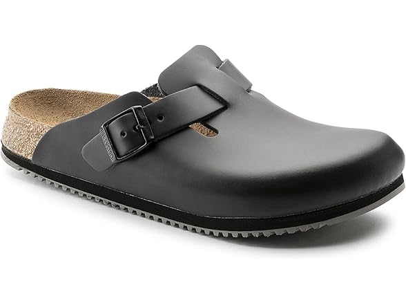 Birkenstock Men's Boston Clogs, Schwarz