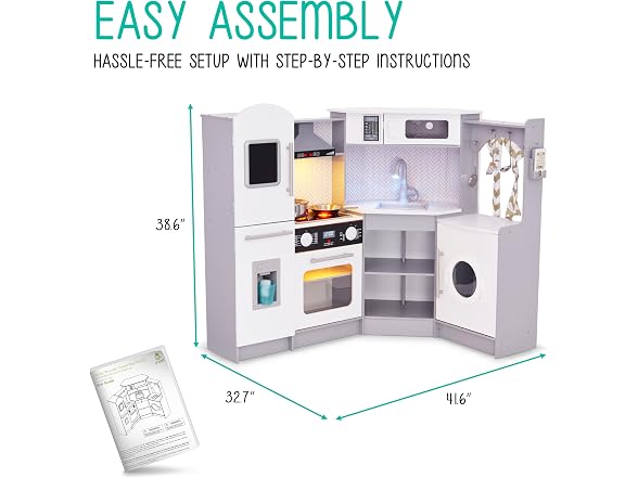 Corner Kitchen Playset Grey