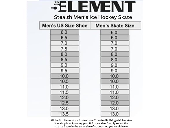 5th Element Stealth Ice Hockey Skates