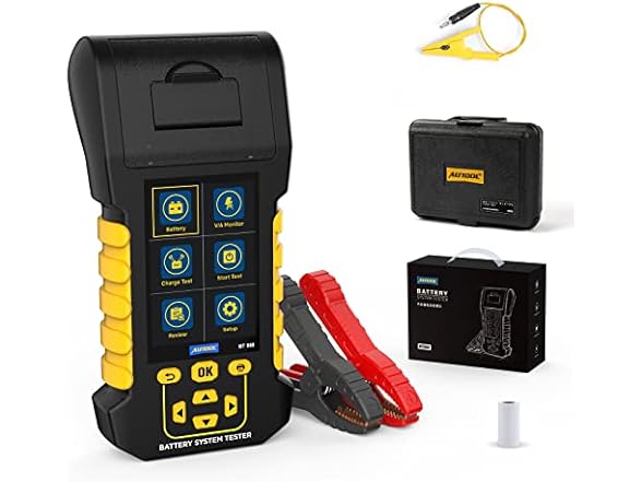 AUTOOL Car Battery Tester 12V 24V