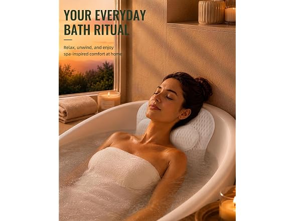 COREGROUND Ergonomic Bath Pillow