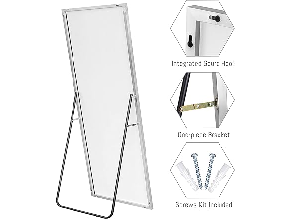 NeuType 59"x20" Full Length Silver Mirror