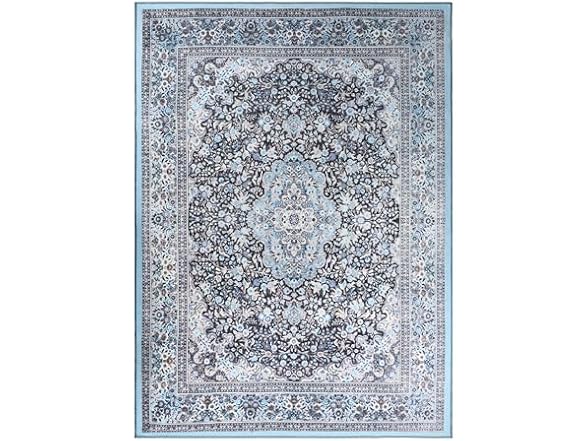 Superior Modern Geometric Floral Medallion Indoor Area Rug