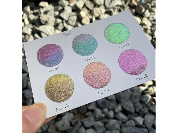 IUILE Handmade Watercolor Pearl Dot Card