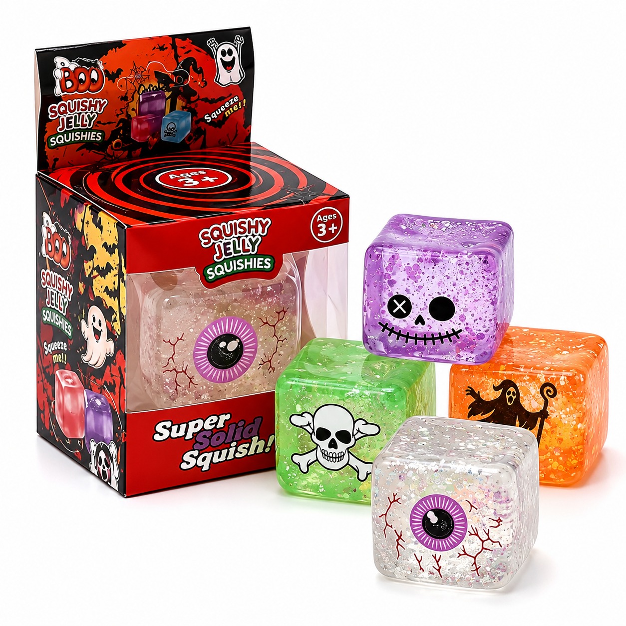 Halloween Jelly Cube Squishy 2-Pack Mystery Set - Gallery 9