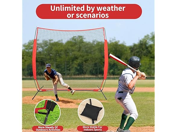 Wiseek 7x7ft Sports Backstop Net