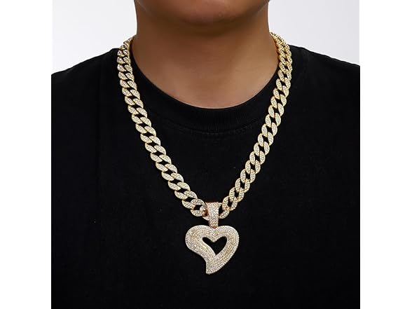 YOHAX Hip Hop Necklace Silver