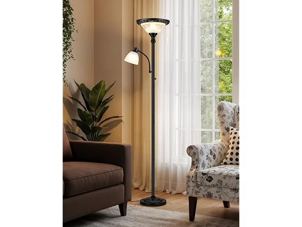 PARTPHONER Torchiere Floor Lamp Metal RIm