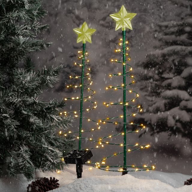 MERRYLITE Solar LED Metal Christmas Tree - Gallery 18