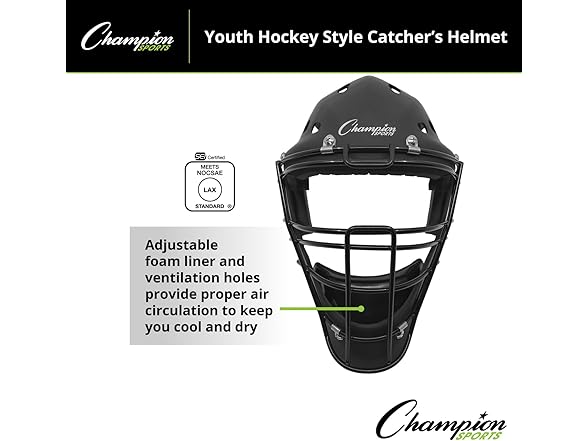 Champion Hockey Catcher's Helmet Mask Youth