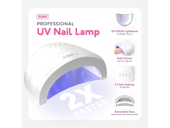 SUNUV Gel Nail Kit with UV Light 23 Pieces