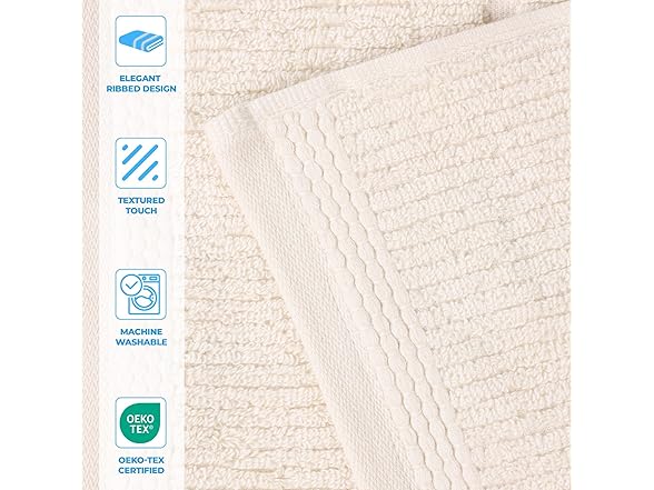 Superior 6PC Ultra Soft Quick Dry Hand Towels