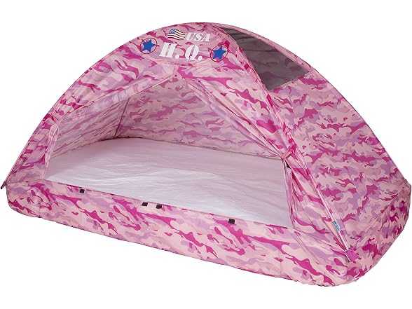 Pacific Play Tents 19781 Kids Pink Camo Bed Tent Playhouse