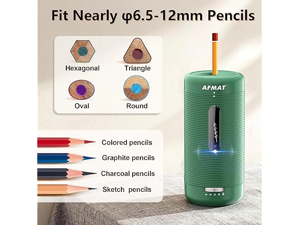 Green Automatic Pencil Sharpener